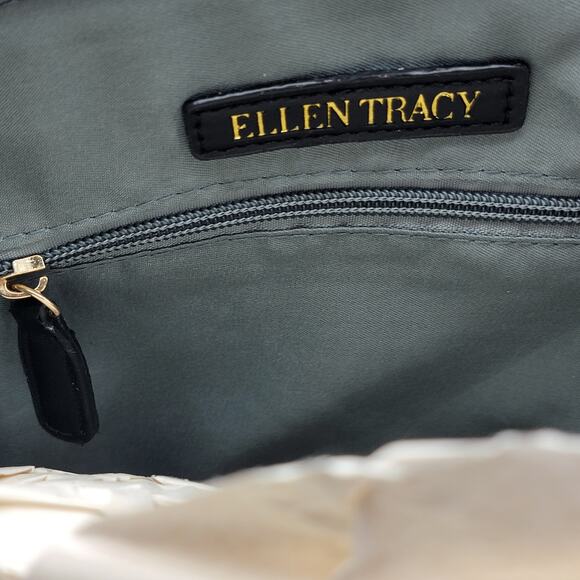 NEW NEW NEW!! Ellen Tracy Black Dome Satchell P29 - Picture 8 of 11